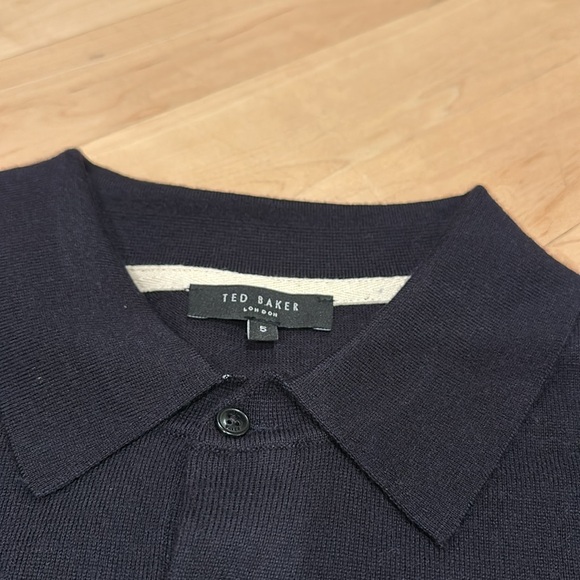 Ted Baker Mmk-Wembley-core Ls Men's Polo Wool Sweater - Picture 6 of 9